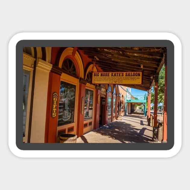 Allen Street in Tombstone, Arizona Sticker by Gestalt Imagery